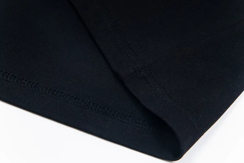 106💰S11# Mechao SAINT white ink direct-injection pure cotton 260g loose short-sleeved T-shirt 18 black, white S-XL